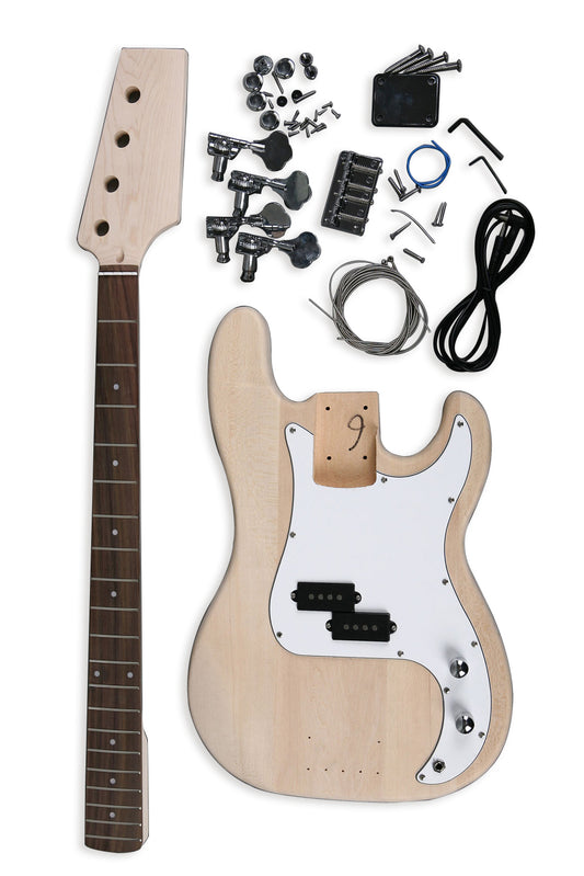 FISTROCK DIY Guitar Set Hard Maple Neck Poplar Laminated Fingerboard 864mm/34"Scale Length